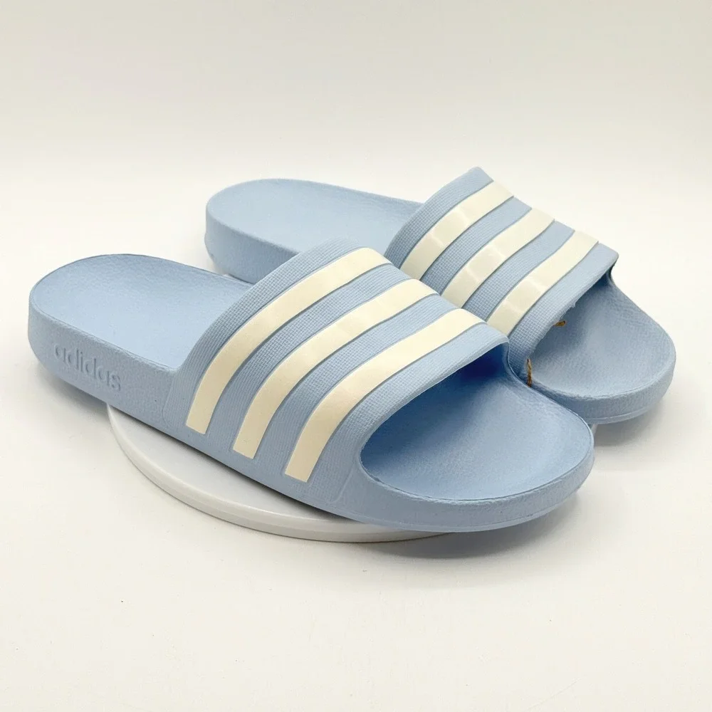 Adidas Adilette Aqua Slides Size 10 Mens Blue IE8919, NEW